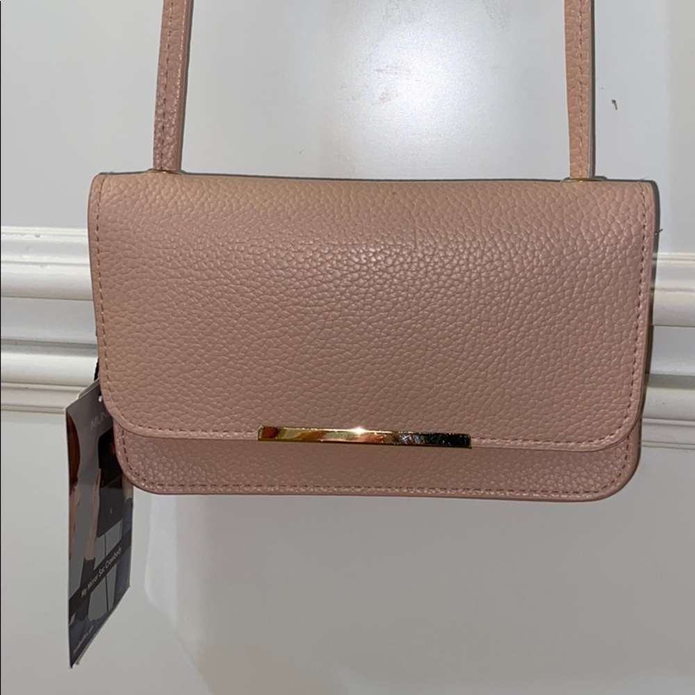 ! Mundi Pink Crossbody Bag W/ Mirror